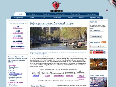AmsterdamBootHuren.nl door: Indysign Communicatie Amsterdam :: businessplan, website, huisstijl, logo, briefpapier, presentatie